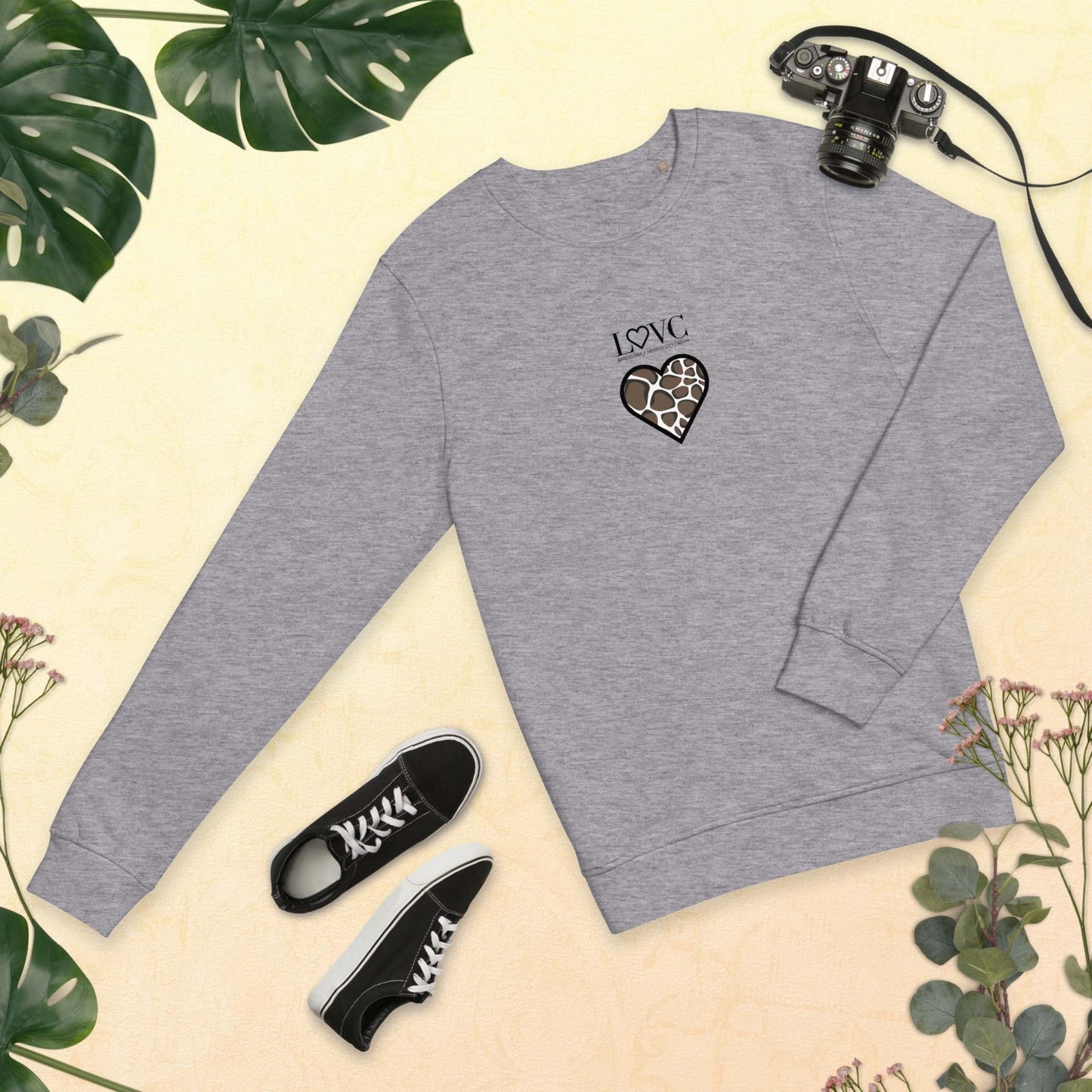 SUDADERA ORGÁNICA MUJER ANIMAL PRINT