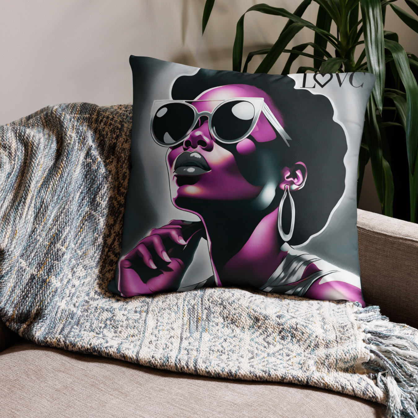 COJÍN DECORACIÓN POPART LANA