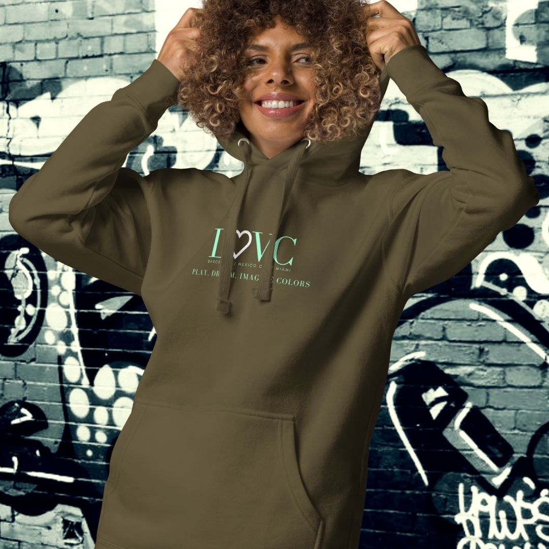 HOODIE CON CAPUCHA MUJER SLOGAN