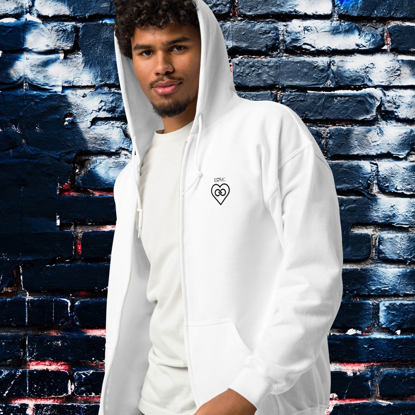 HOODIE CON CAPUCHA Y CREMALLERA HOMBRE INFINITE