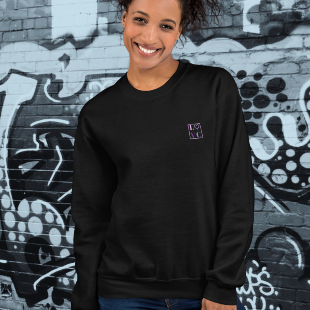 SUDADERA GRUESA MUJER LOGO BACK CUADRADO