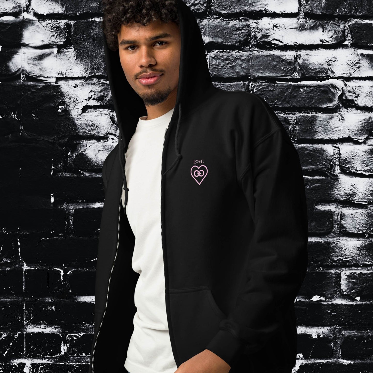 HOODIE CON CAPUCHA Y CREMALLERA HOMBRE INFINITE