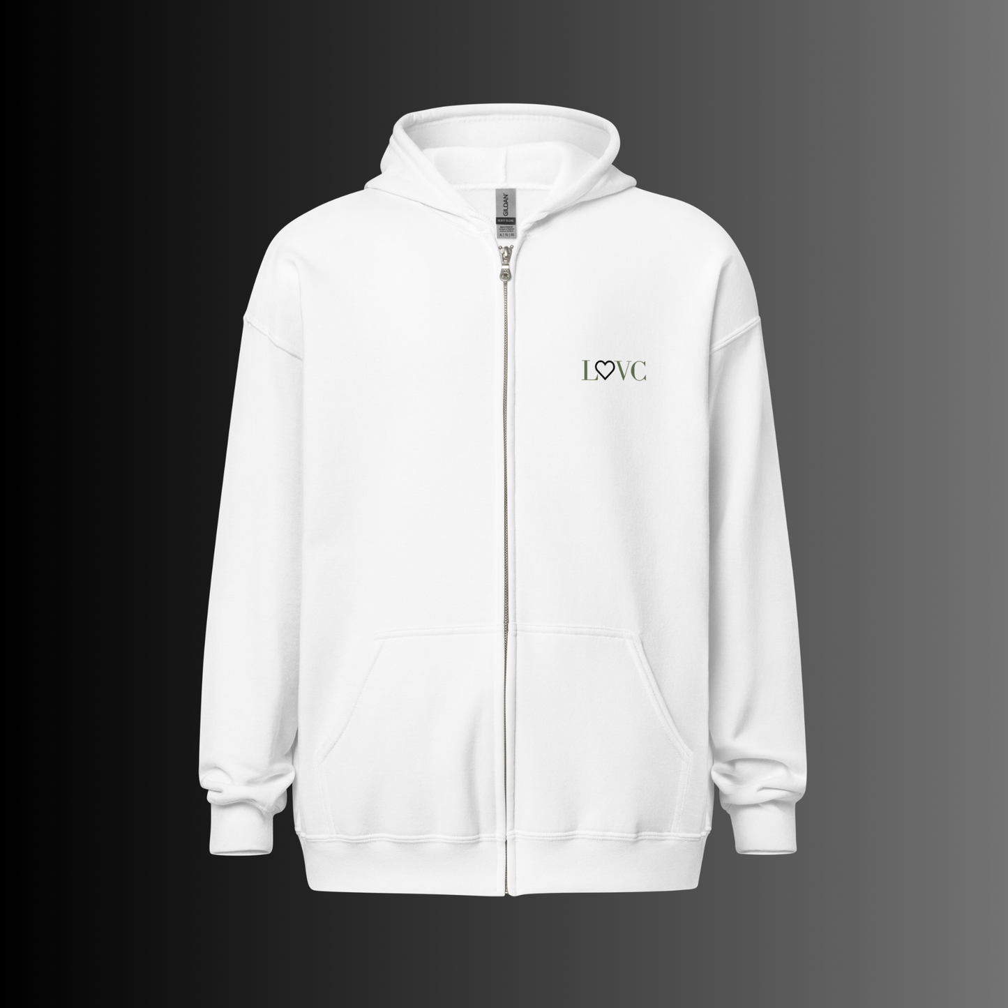 HOODIE CON CAPUCHA Y CREMALLERA HOMBRE LOGO CLASSIC