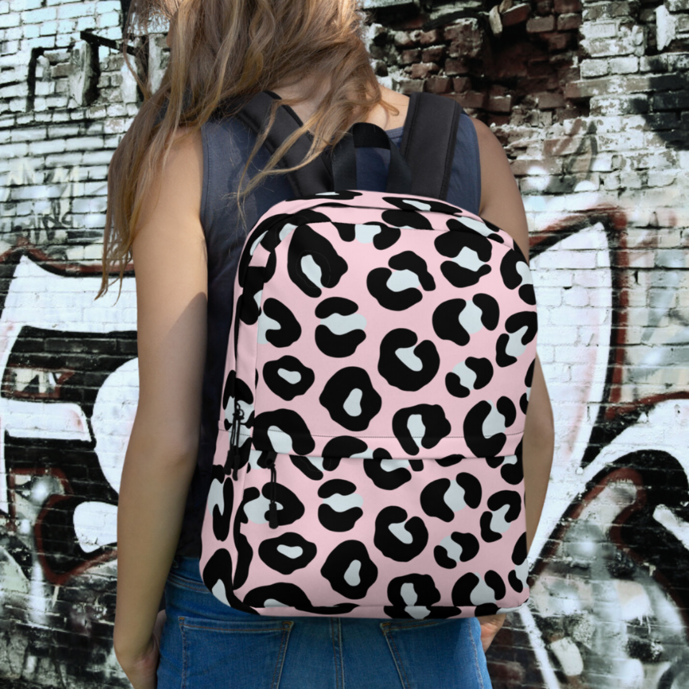 MOCHILA ANIMAL PRINT ROSA