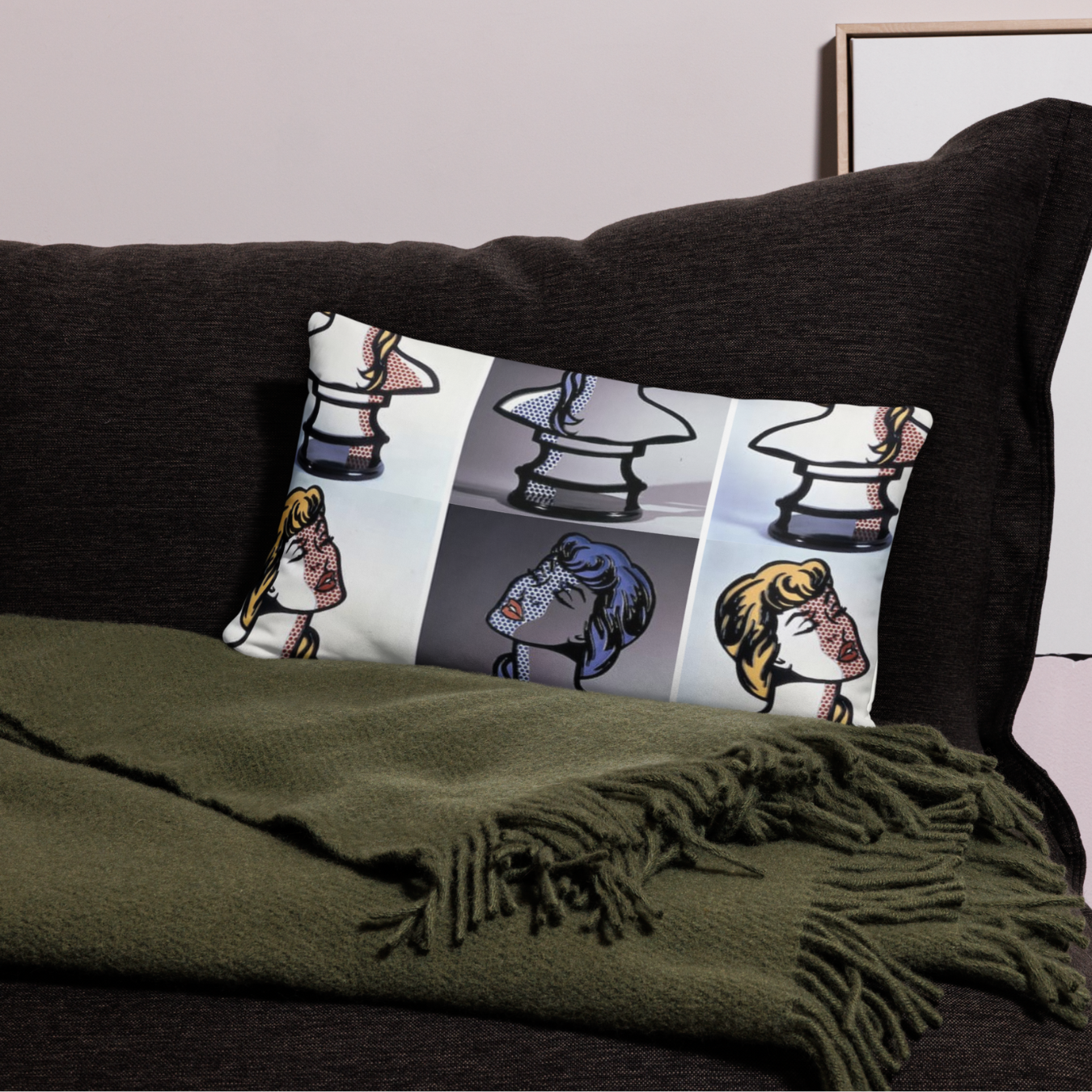 COJÍN DECORACIÓN ROY GREY