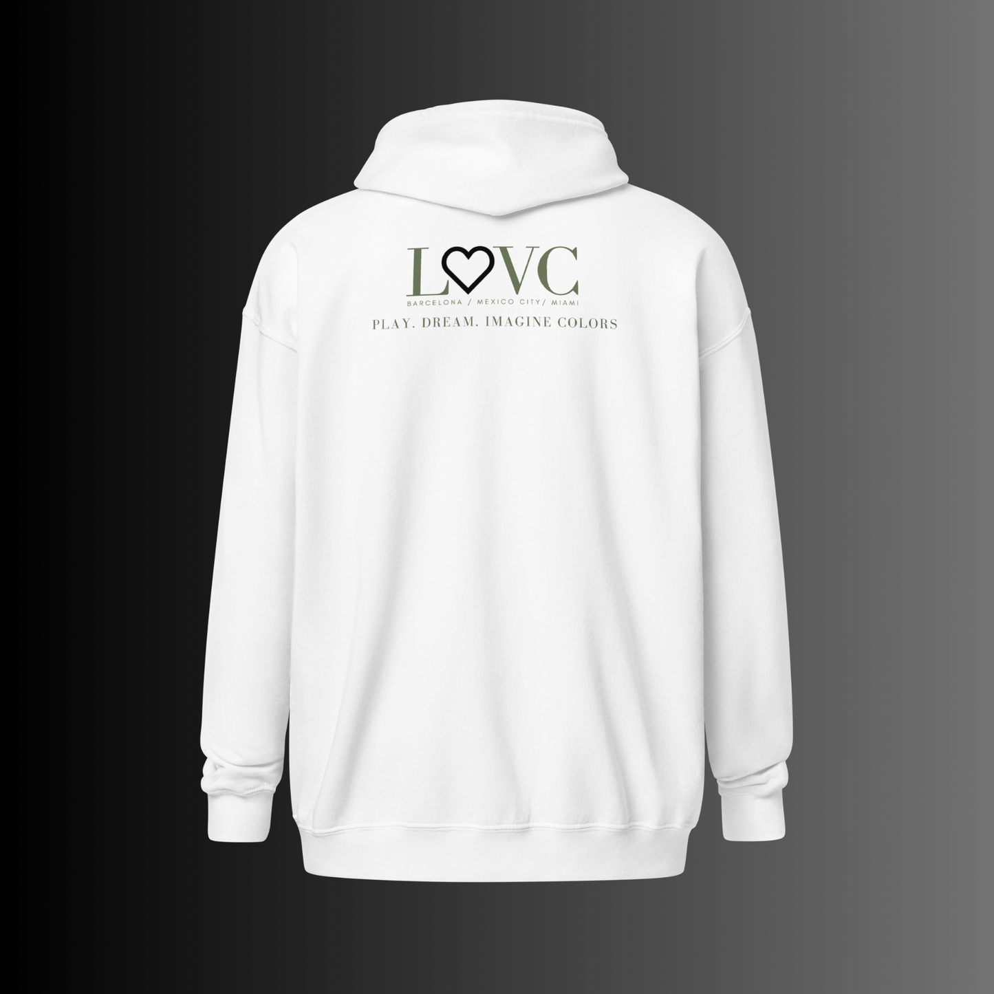 HOODIE CON CAPUCHA Y CREMALLERA HOMBRE LOGO CLASSIC