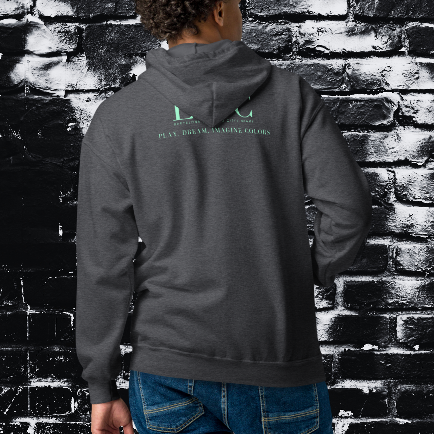 HOODIE CON CAPUCHA Y CREMALLERA HOMBRE LOGO CLASSIC