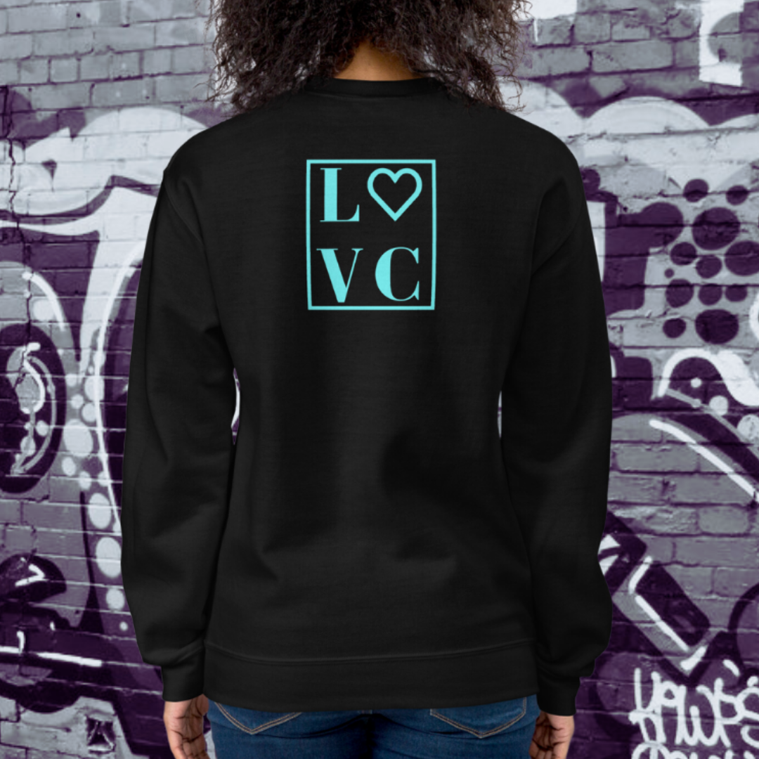 SUDADERA GRUESA MUJER LOGO BACK CUADRADO