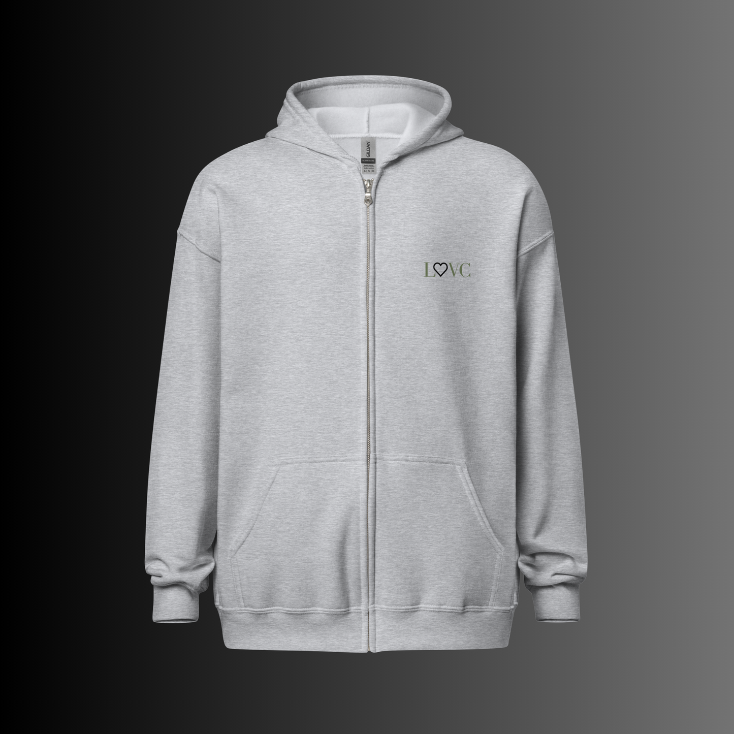 HOODIE CON CAPUCHA Y CREMALLERA HOMBRE LOGO CLASSIC