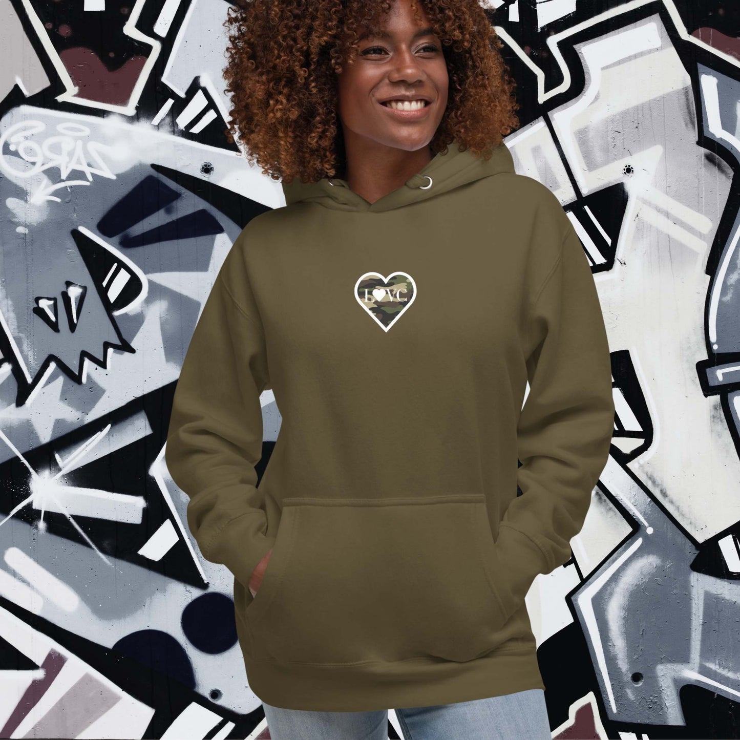 HOODIE CON CAPUCHA MUJER MILITAR