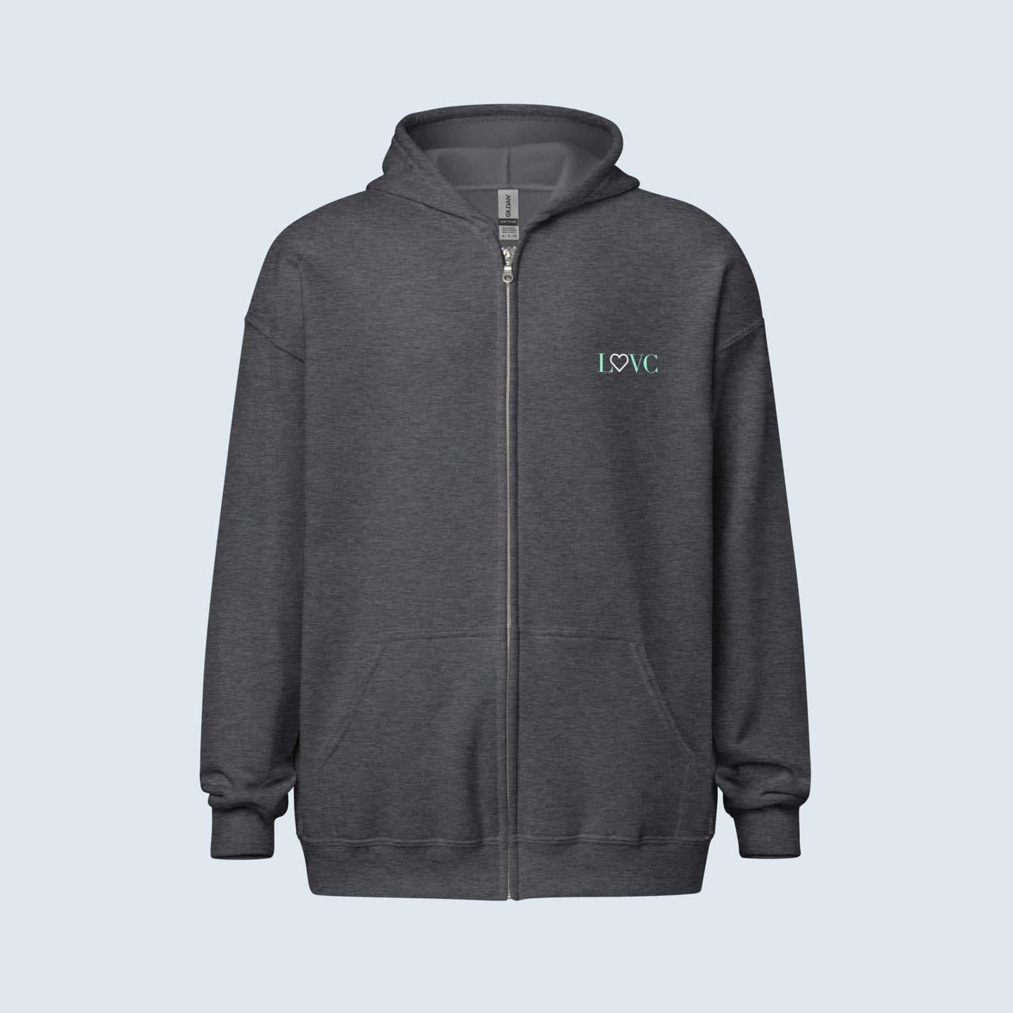 HOODIE CON CAPUCHA Y CREMALLERA HOMBRE LOGO CLASSIC