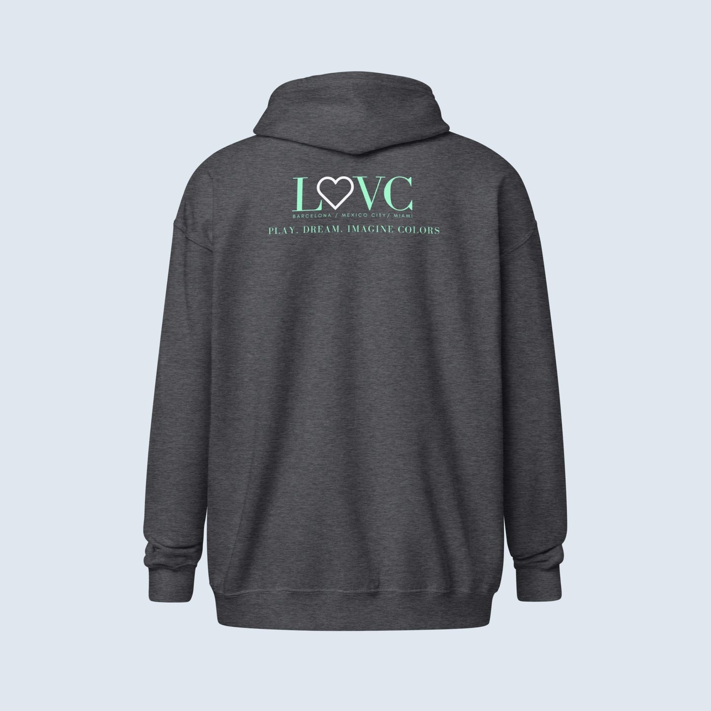 HOODIE CON CAPUCHA Y CREMALLERA HOMBRE LOGO CLASSIC