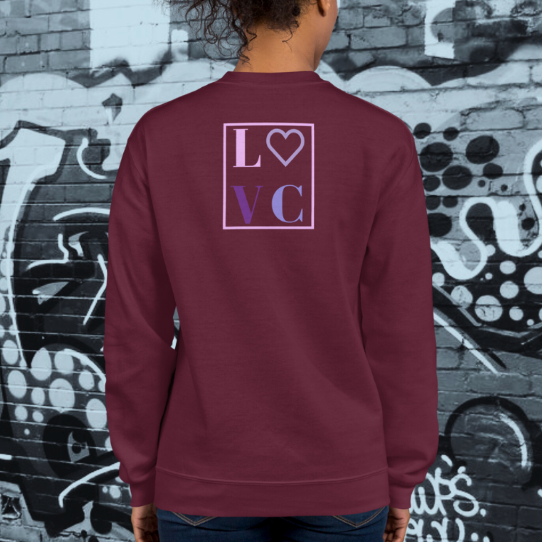 SUDADERA GRUESA MUJER LOGO BACK CUADRADO