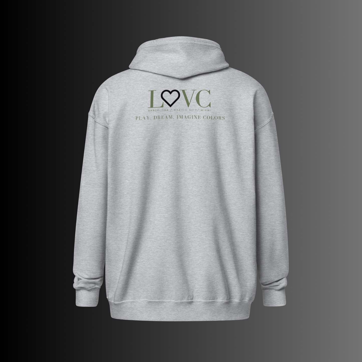 HOODIE CON CAPUCHA Y CREMALLERA HOMBRE LOGO CLASSIC
