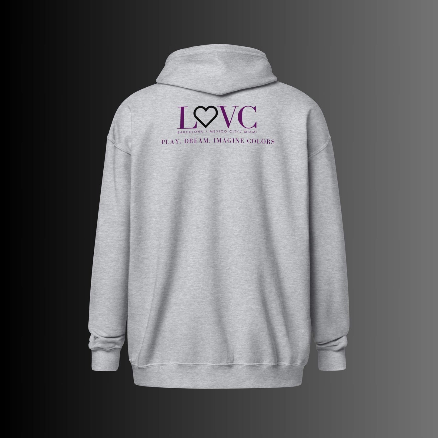 HOODIE CON CAPUCHA Y CREMALLERA HOMBRE LOGO CLASSIC