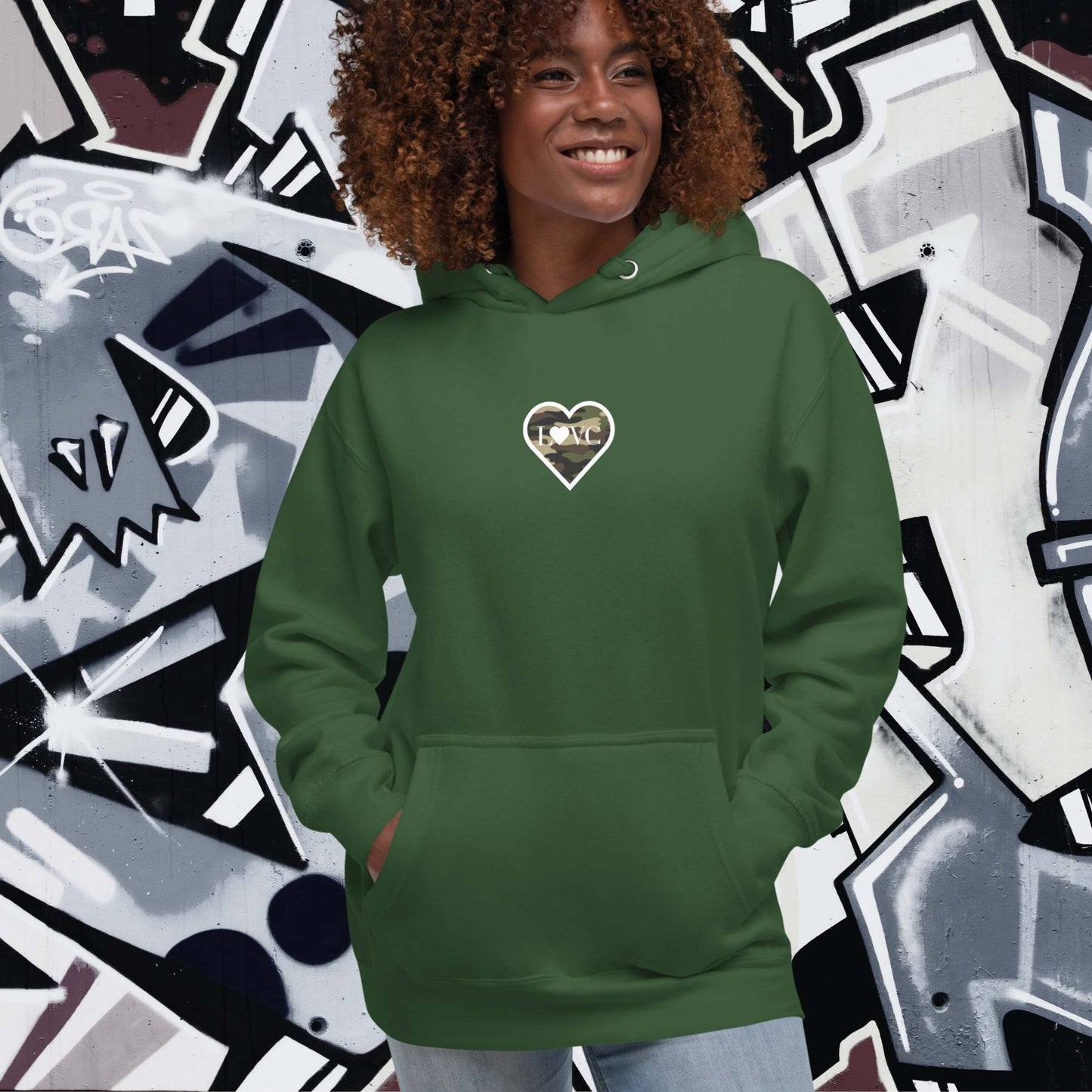 HOODIE CON CAPUCHA MUJER MILITAR