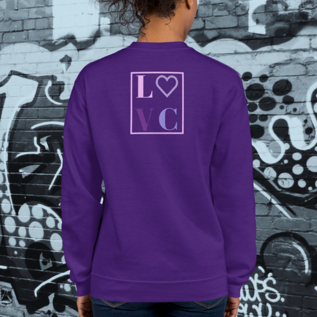 SUDADERA GRUESA MUJER LOGO BACK CUADRADO