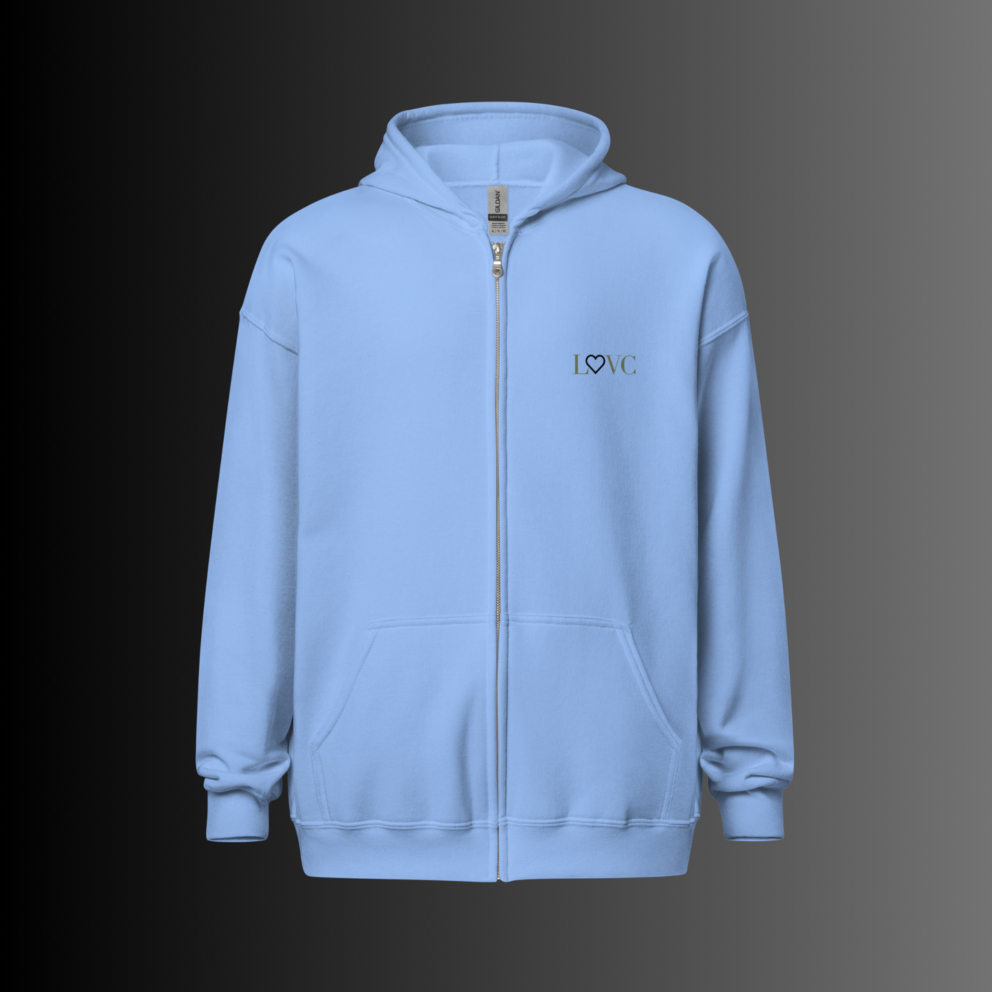 HOODIE CON CAPUCHA Y CREMALLERA HOMBRE LOGO CLASSIC