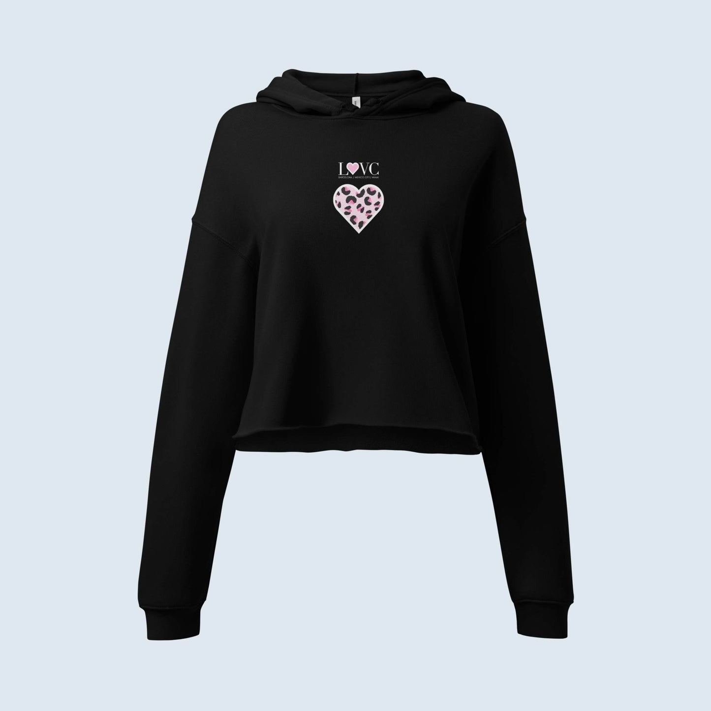 HOODIE CORTA CON CAPUCHA MUJER ANIMAL PRINT