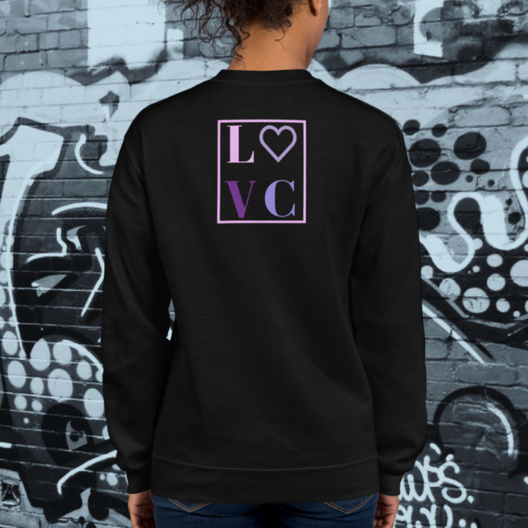 SUDADERA GRUESA MUJER LOGO BACK CUADRADO