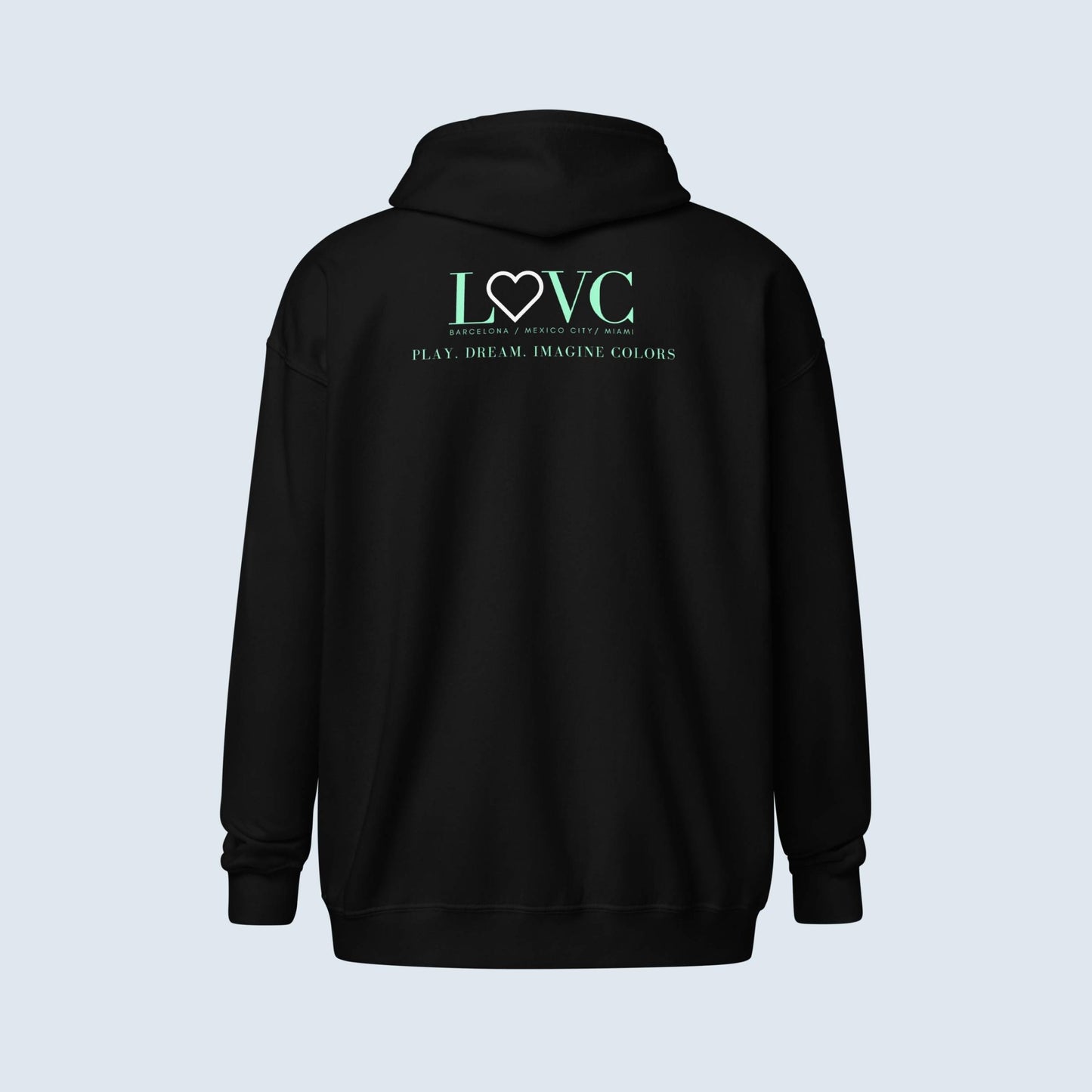 HOODIE CON CAPUCHA Y CREMALLERA HOMBRE LOGO CLASSIC