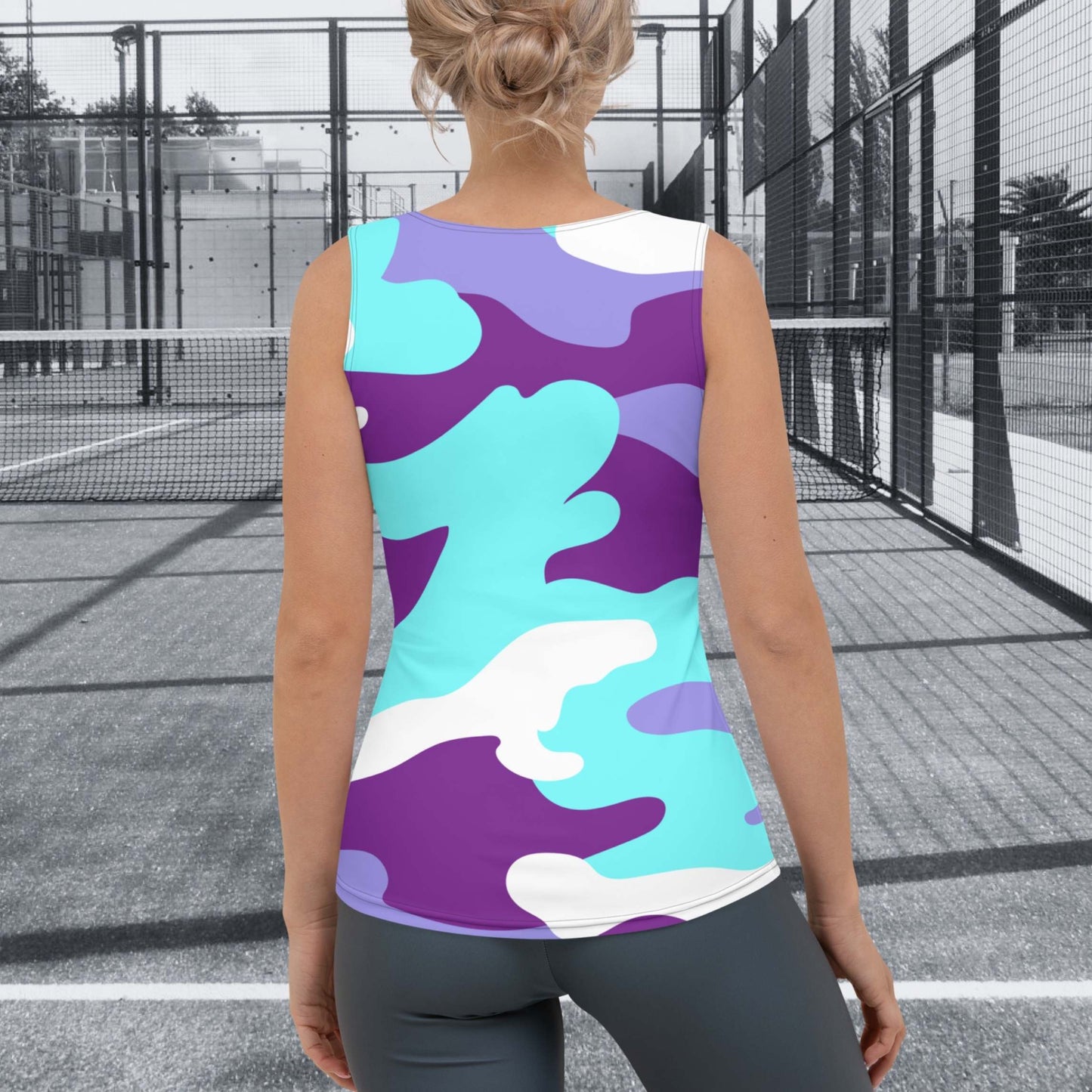 CAMISETA SIN MANGAS ESTAMPADA MUJER PADEL