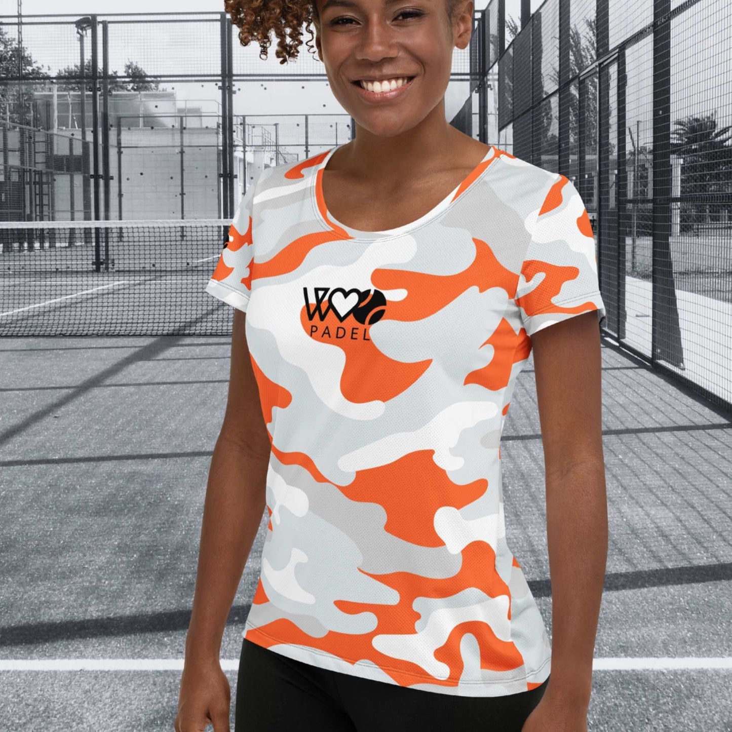 CAMISETA DEPORTIVA ESTAMPADA MUJER PADEL