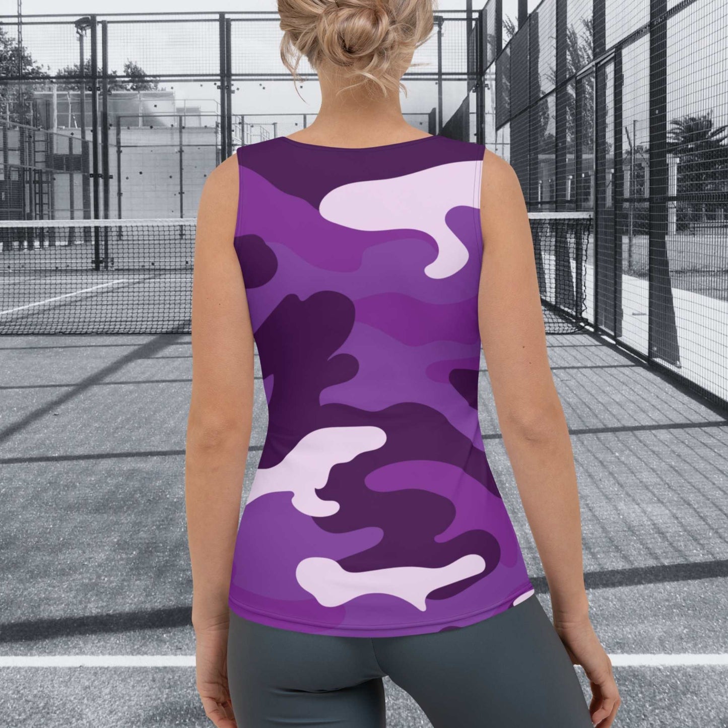 CAMISETA SIN MANGAS ESTAMPADA MUJER PADEL