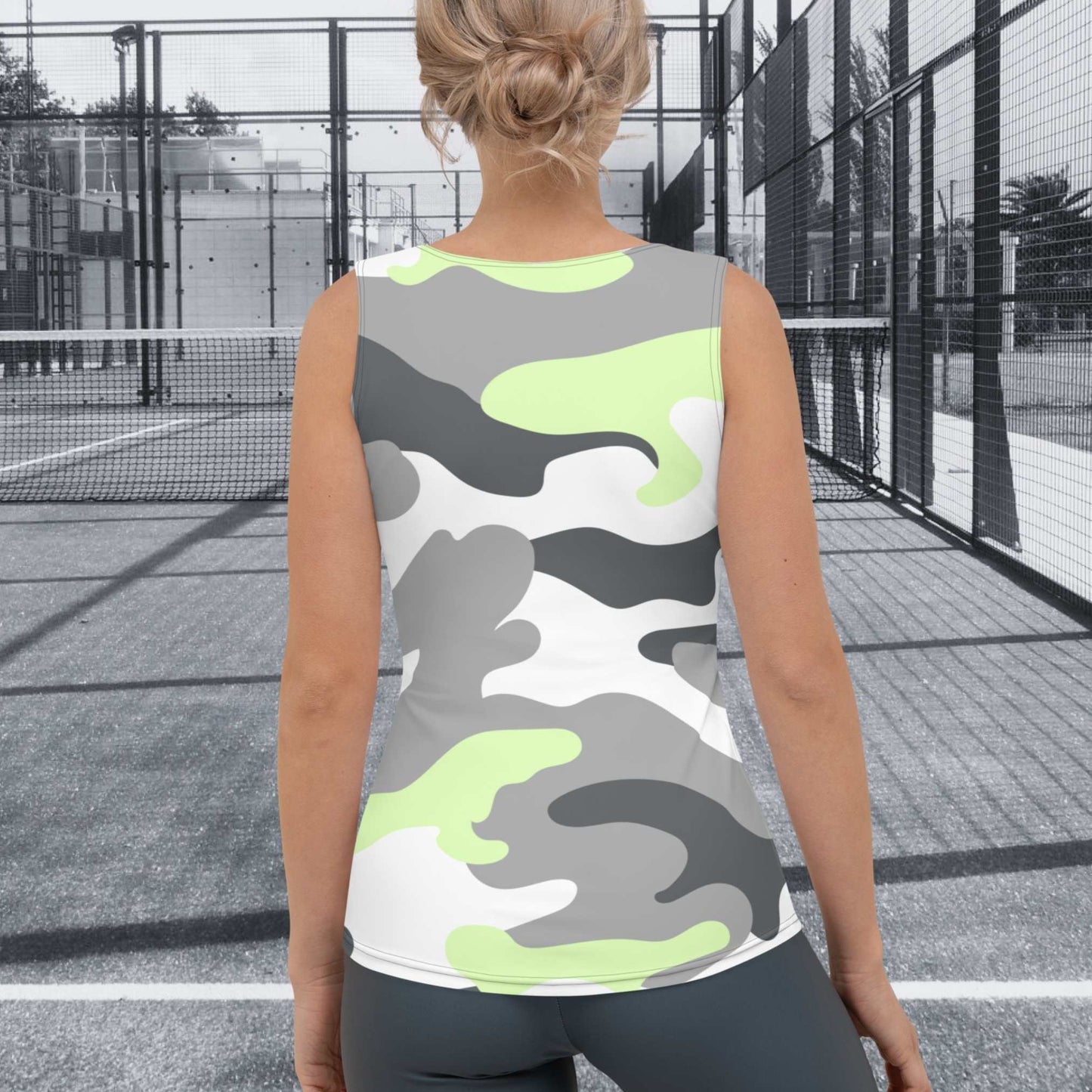 CAMISETA SIN MANGAS ESTAMPADA MUJER PADEL