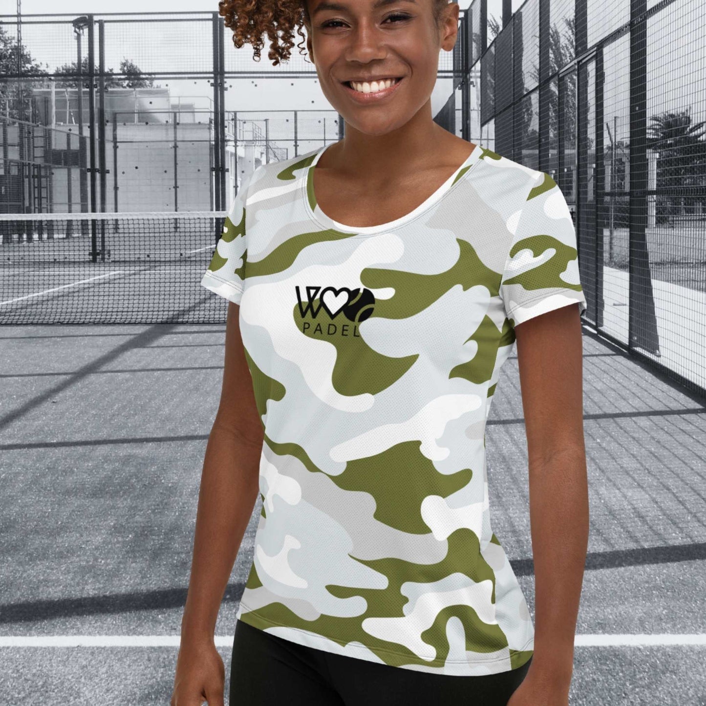 CAMISETA DEPORTIVA ESTAMPADA MUJER PADEL
