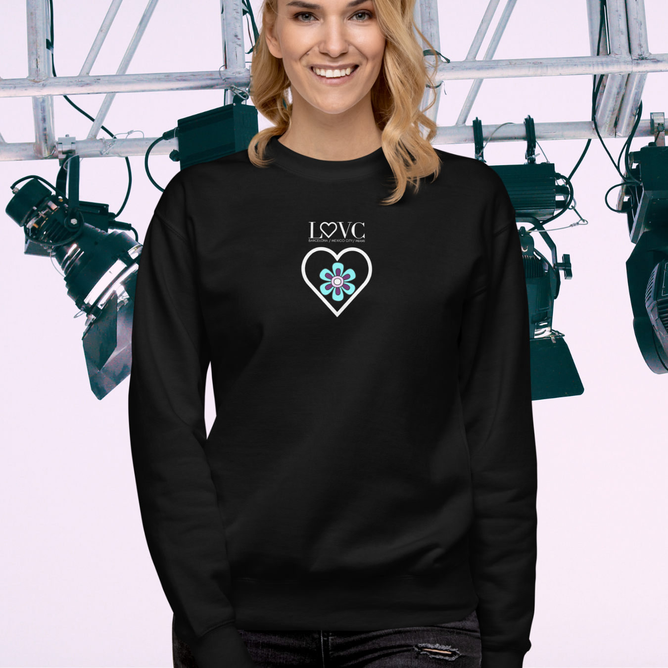 SUDADERA GRUESA MUJER FLOWER