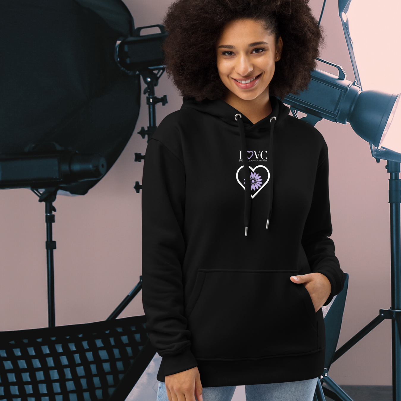 HOODIE PREMIUM CON CAPUCHA ECO MUJER GIRASOL