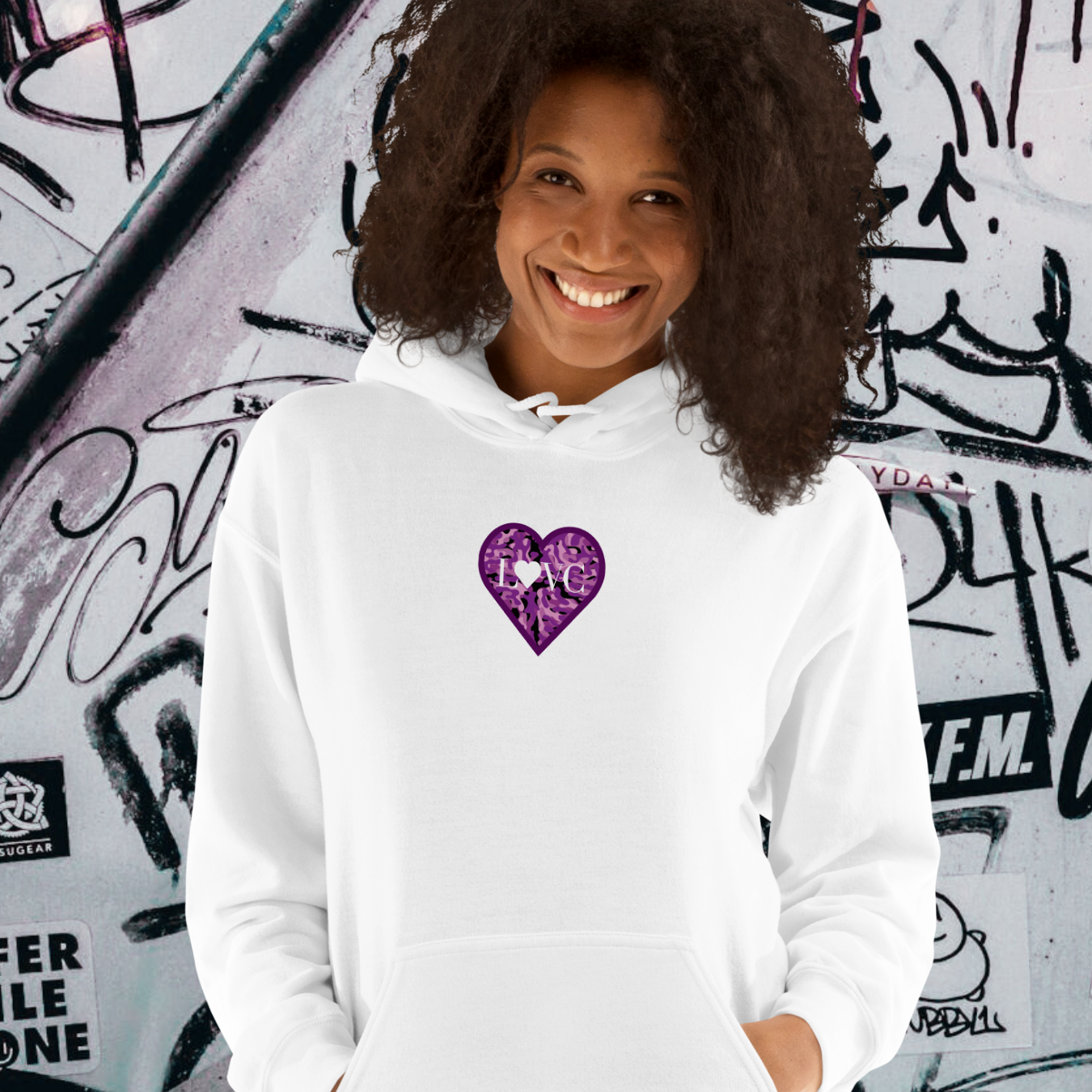 HOODIE CON CAPUCHA MUJER ANIMAL PRINT