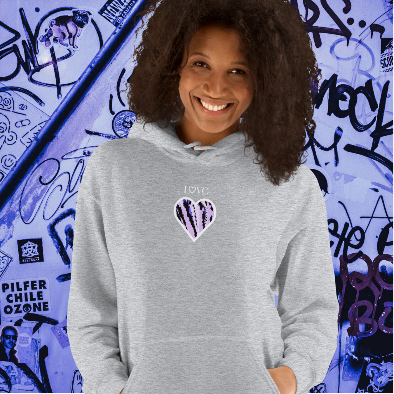 HOODIE CON CAPUCHA MUJER ARTE