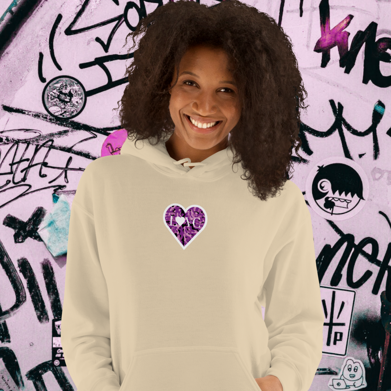 HOODIE CON CAPUCHA MUJER ANIMAL PRINT
