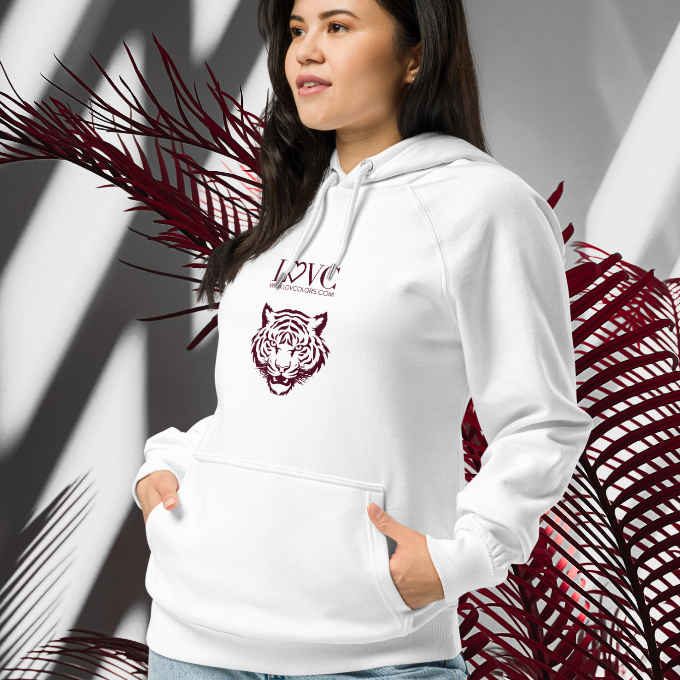 HOODIE CON CAPUCHA ECO MUJER TIGER