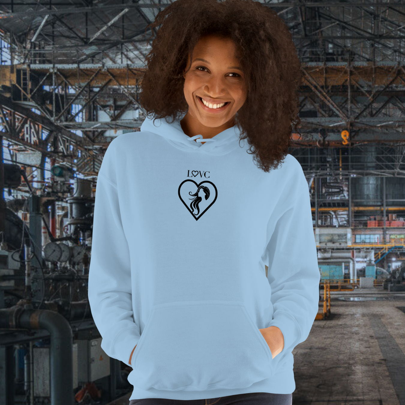 HOODIE CON CAPUCHA MUJER SILUETA