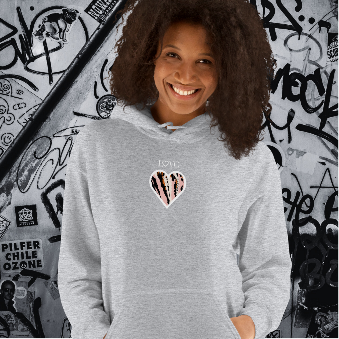 HOODIE CON CAPUCHA MUJER ARTE