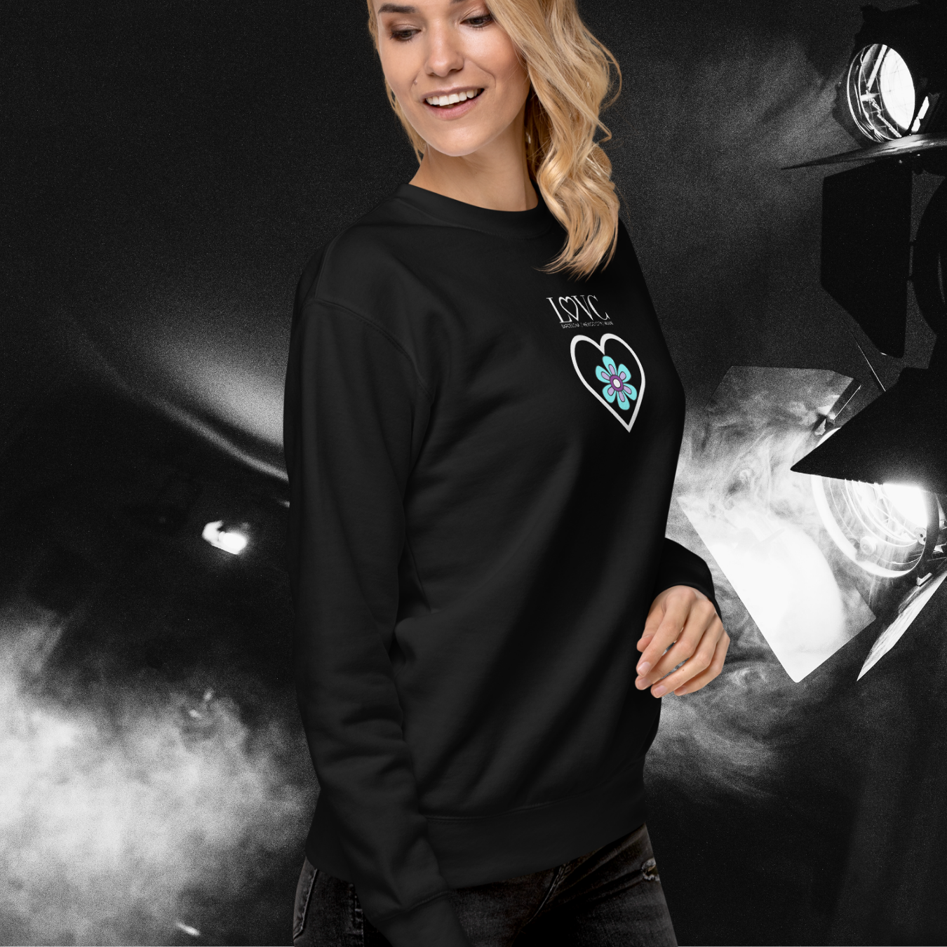 SUDADERA GRUESA MUJER FLOWER