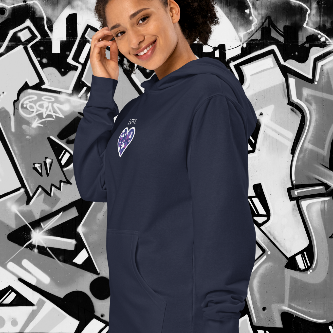 HOODIE PREMIUM CON CAPUCHA MUJER ANIMAL PRINT