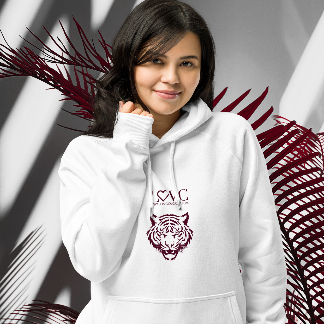 HOODIE CON CAPUCHA ECO MUJER TIGER