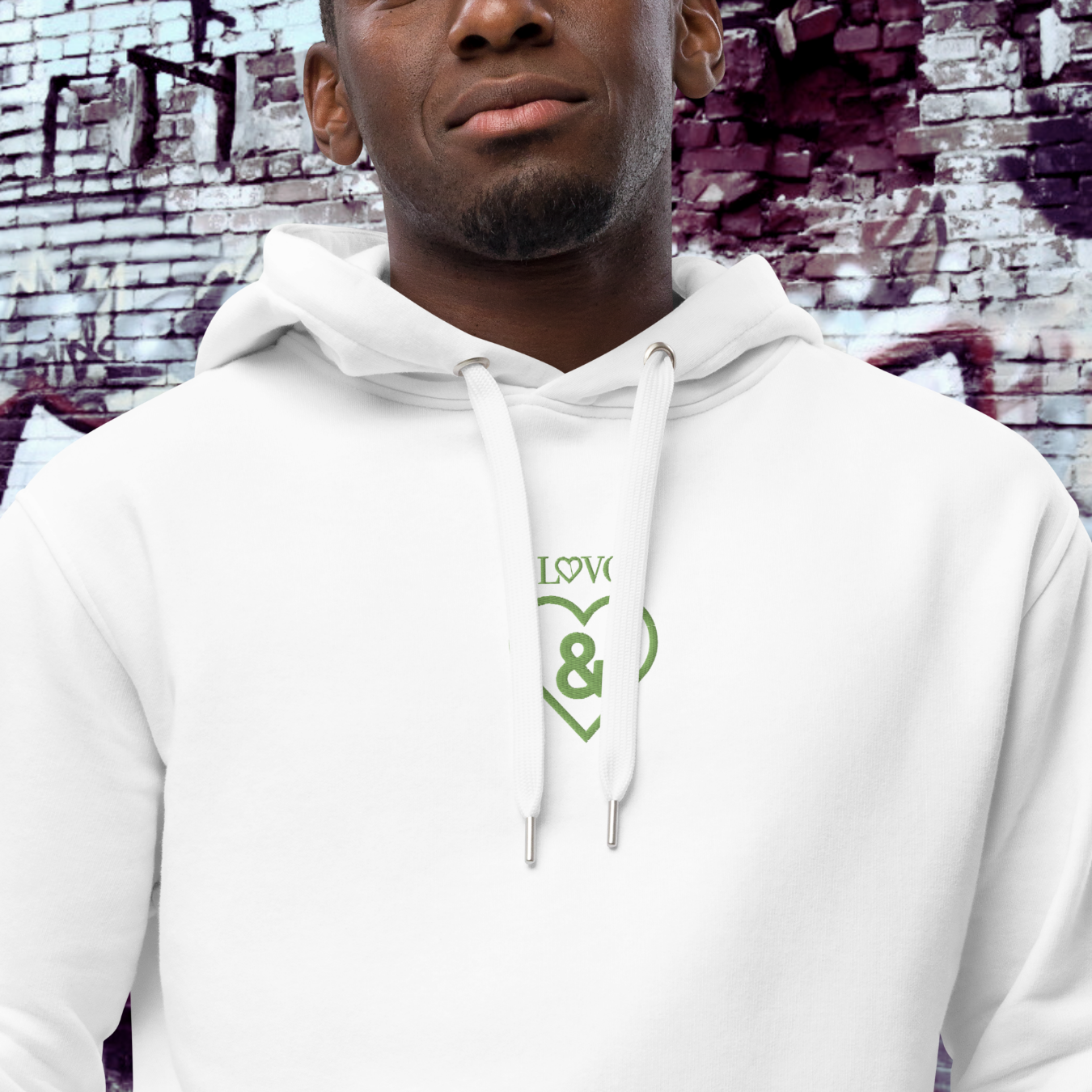 HOODIE PREMIUM CON CAPUCHA ECO HOMBRE SYMBOL BORDADO