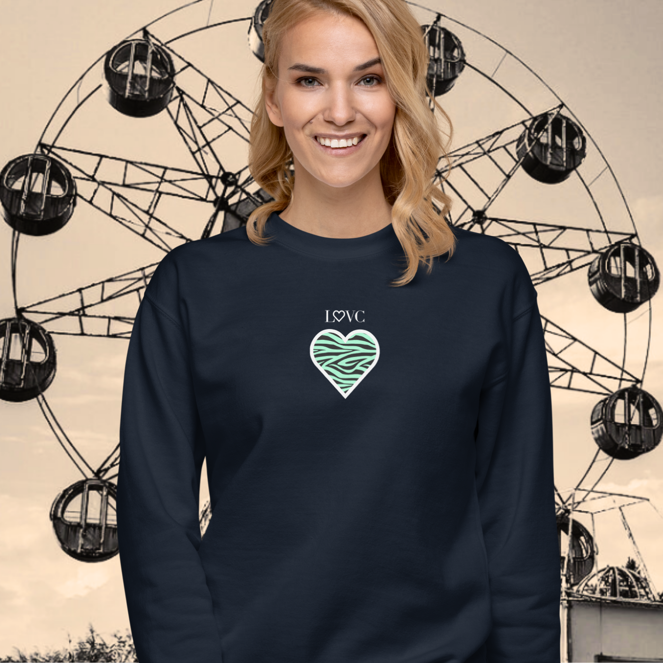 SUDADERA GRUESA MUJER ANIMAL PRINT