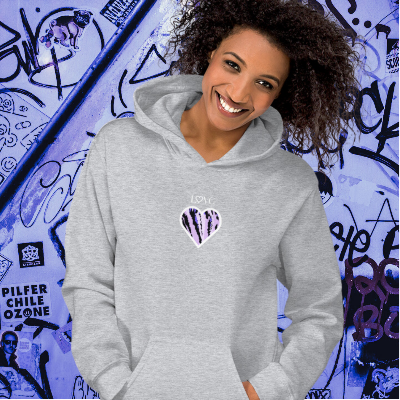HOODIE CON CAPUCHA MUJER ARTE