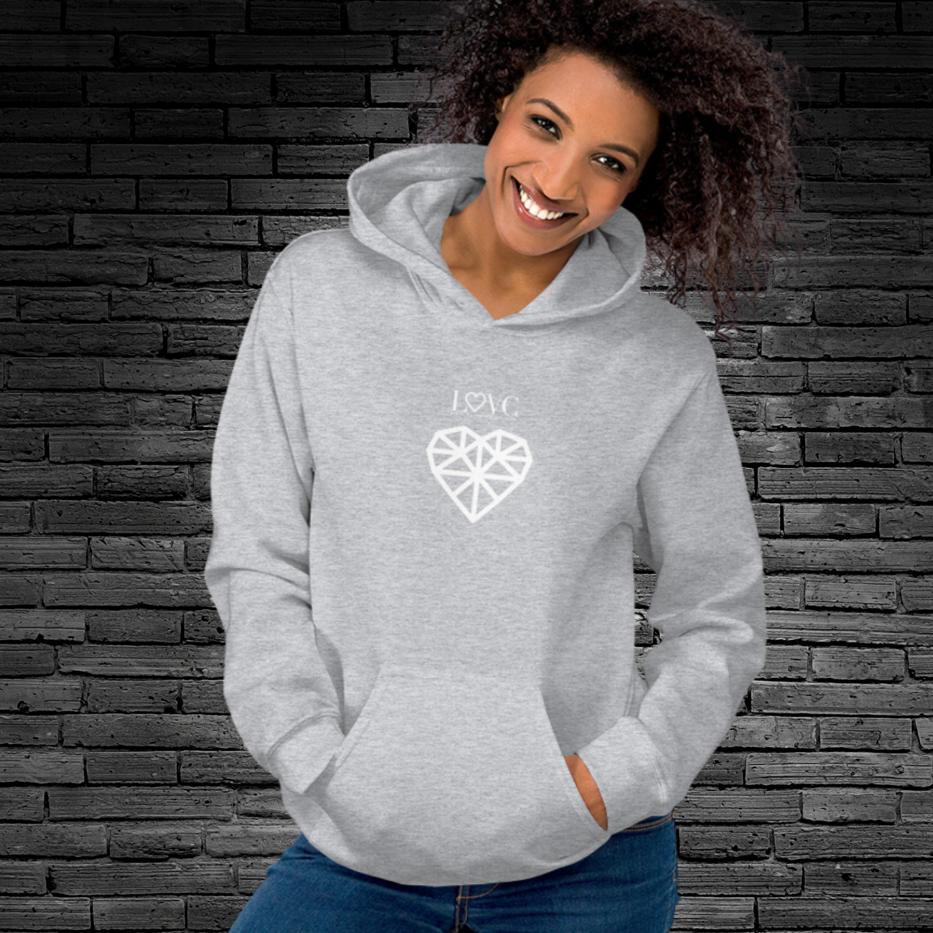 HOODIE CON CAPUCHA MUJER DIAMOND