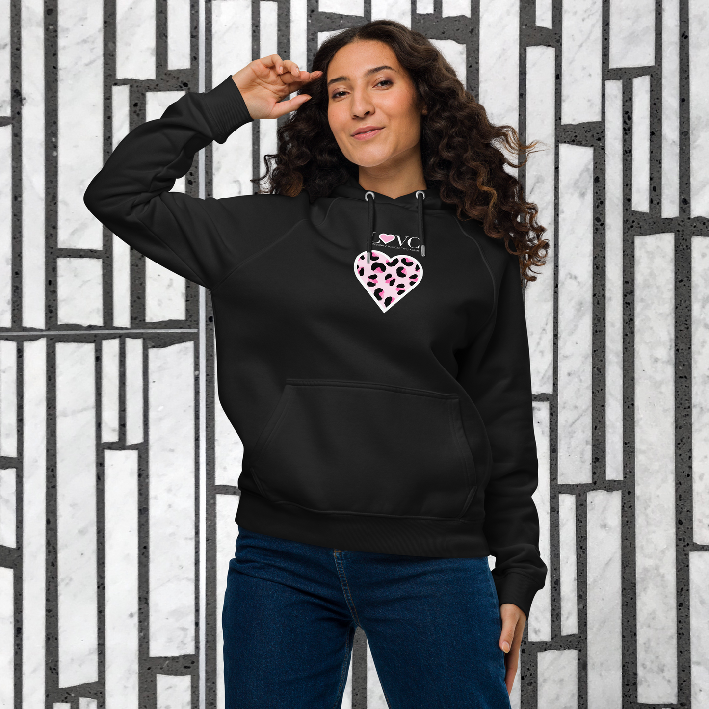 HOODIE CON CAPUCHA ECO MUJER ANIMAL PRINT