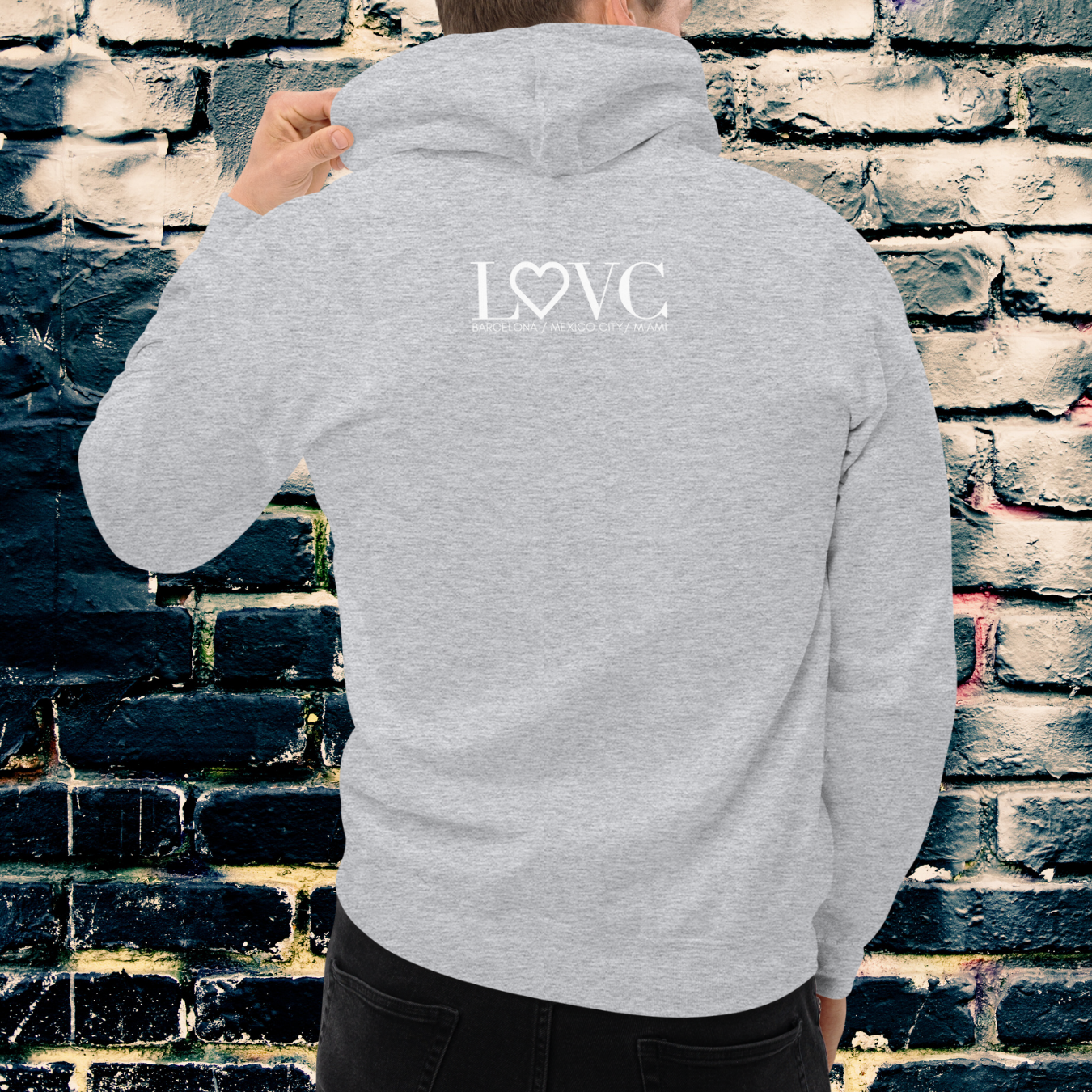 HOODIE CON CAPUCHA HOMBRE LOGO MILITAR