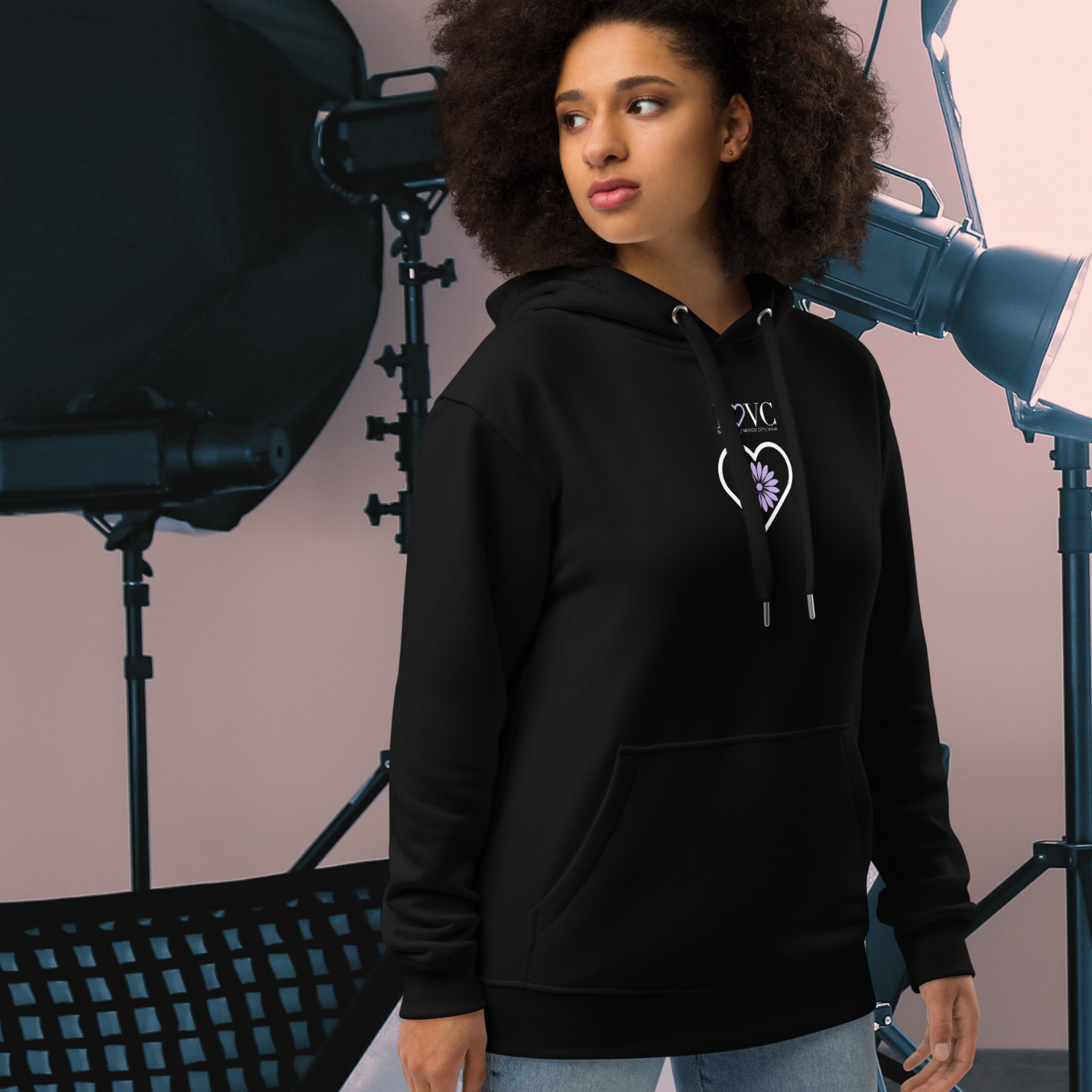 HOODIE PREMIUM CON CAPUCHA ECO MUJER GIRASOL