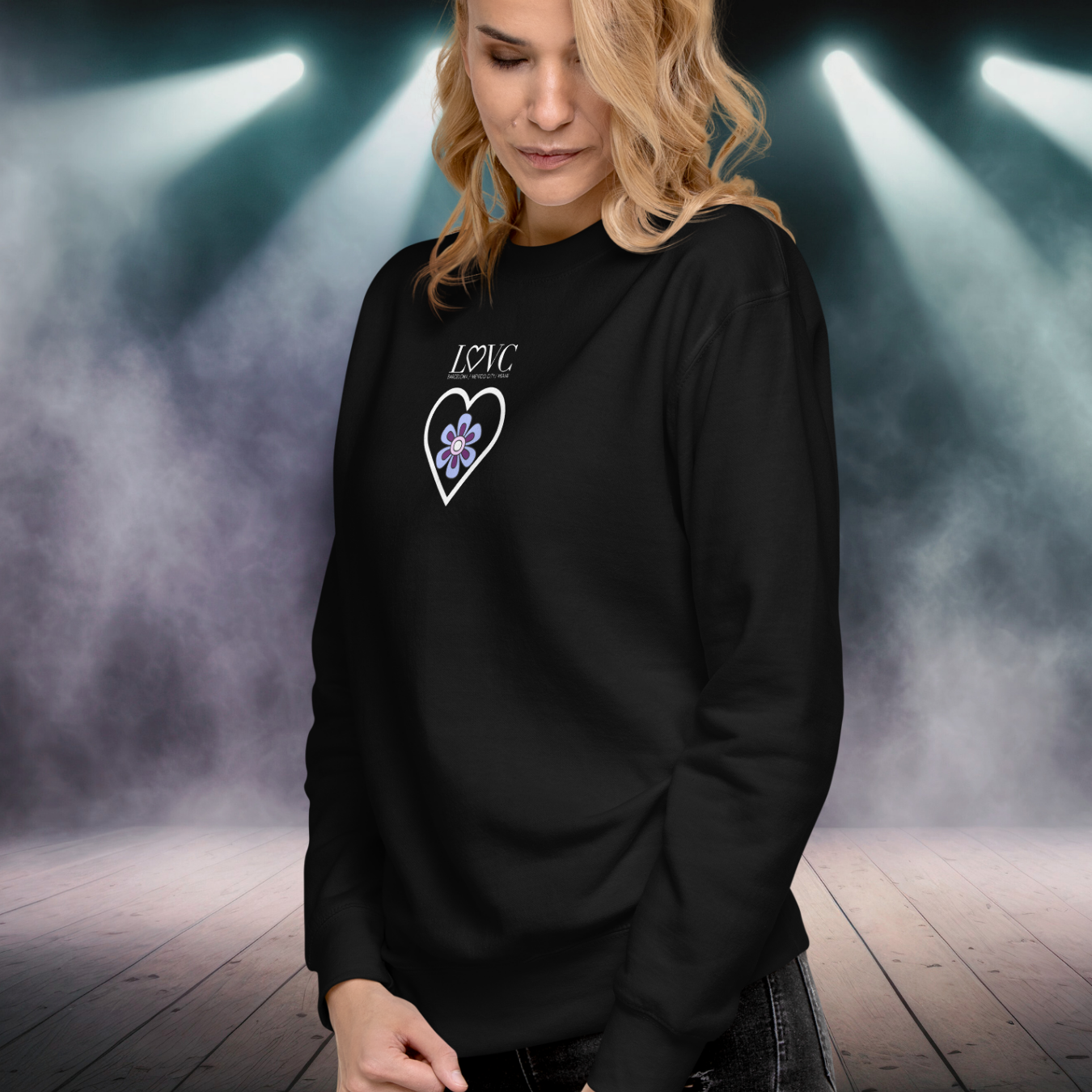 SUDADERA GRUESA MUJER FLOWER