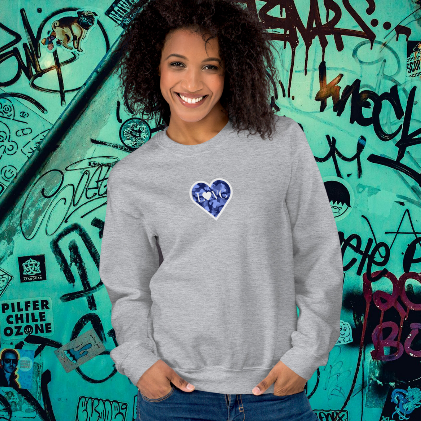 SUDADERA GRUESA MUJER ANIMAL PRINT